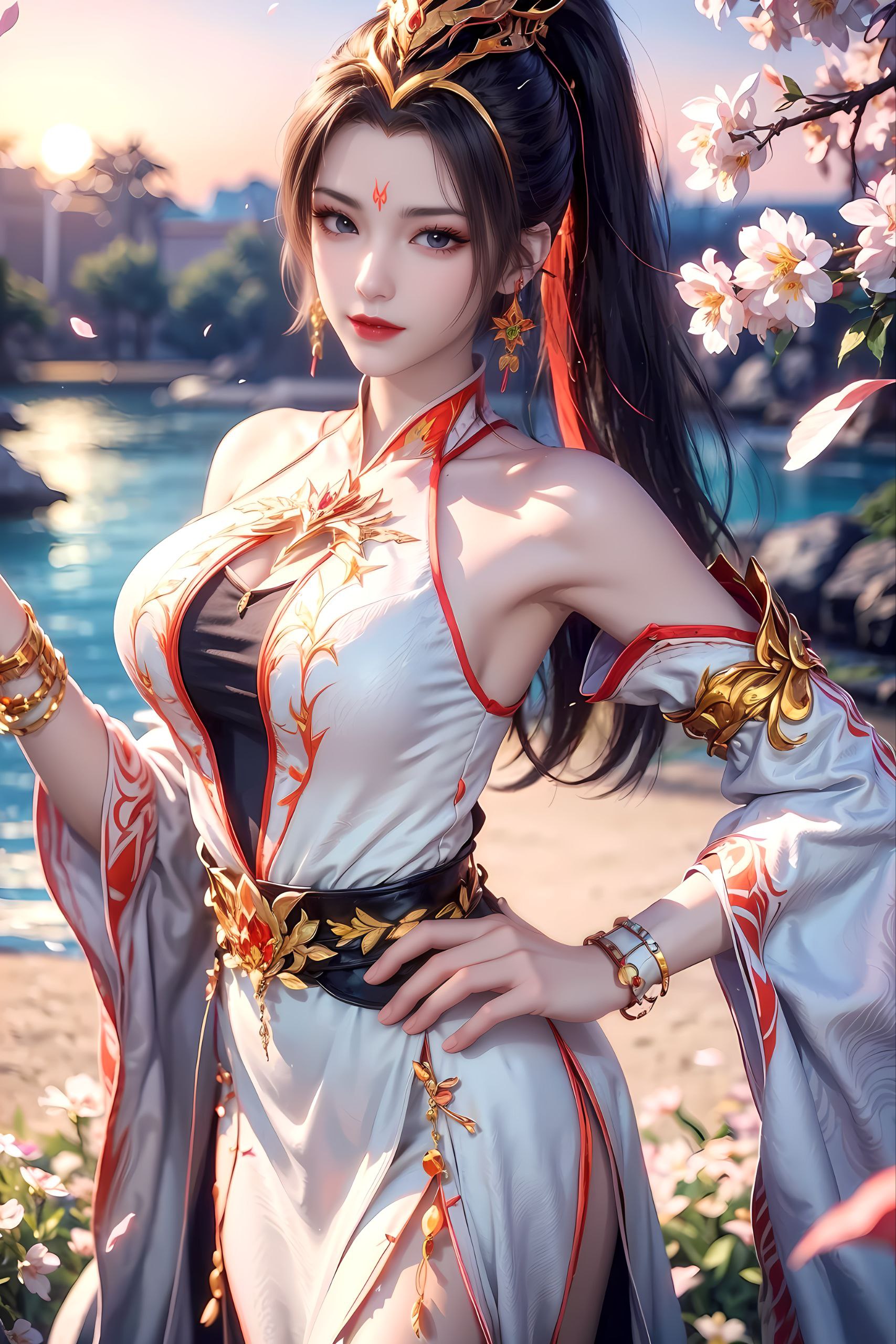 妇在观看成